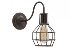 Elegante Vägglampa 30cm Brun