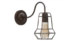 Elegante Vägglampa 27,5cm Brun