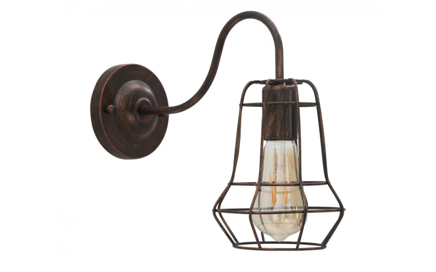 Elegante Vägglampa 27,5cm Brun