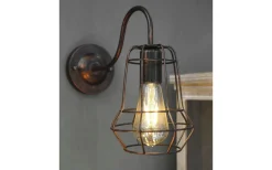 Elegante Vägglampa 27,5cm Brun