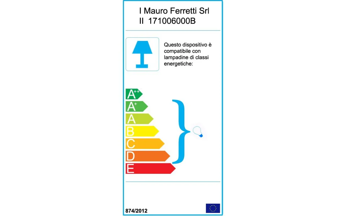 Elegante Vägglampa 27,5cm Brun