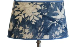 Eliza Floral Oval Lampskärm 20cm Blå