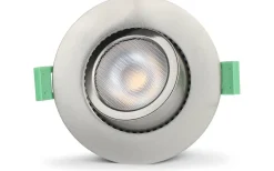 Ellen 230V Spotlight Dim to Warm 2200-2700K 6W Borstad Stål 3-pack IP65