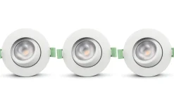 Ellen 230V Spotlight Dim to Warm 2200-2700K 6W Vit 3-pack IP65