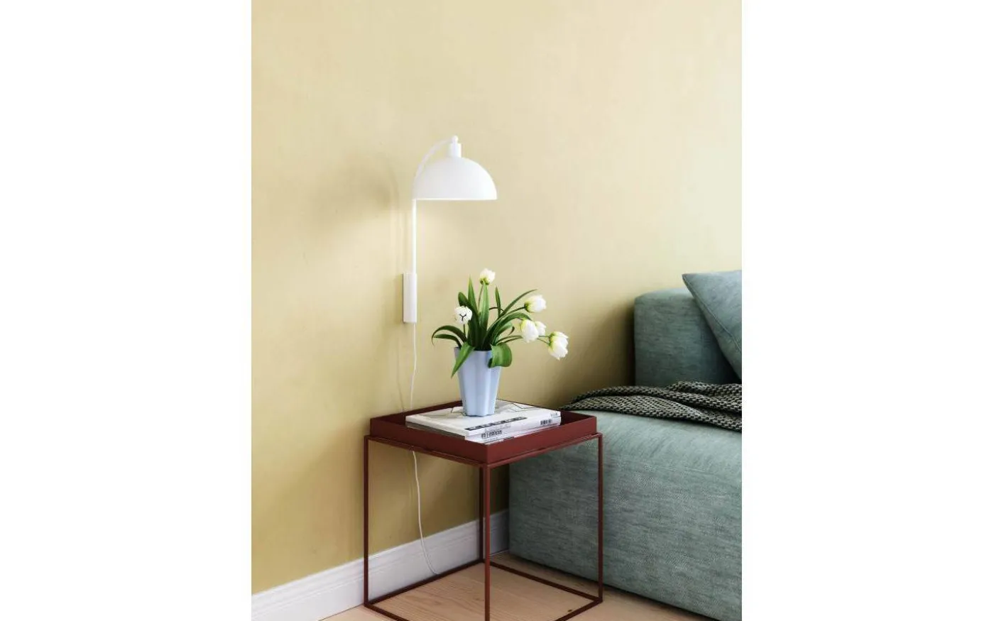 Ellen Vägglampa Vit