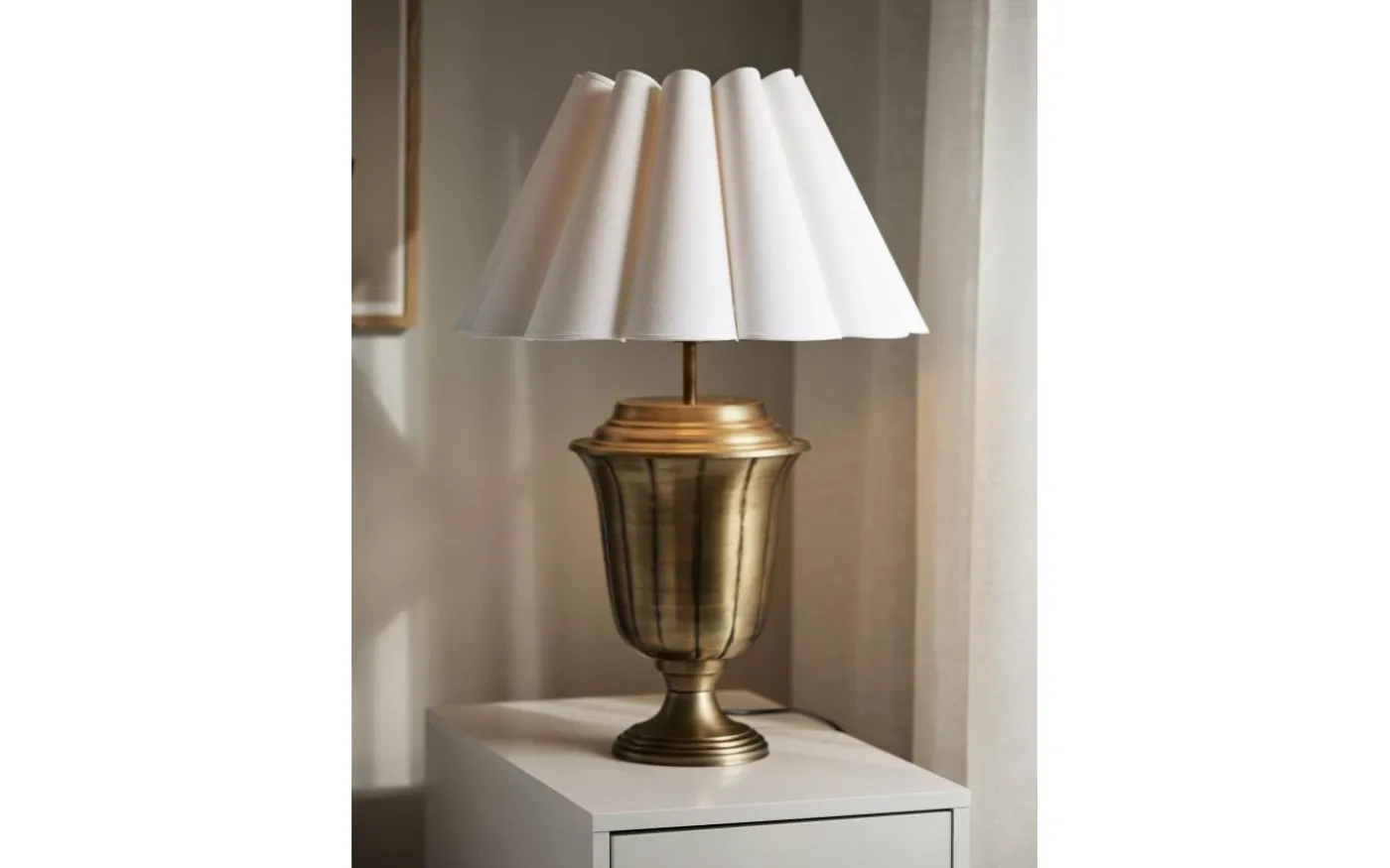 Elli Lampfot 45cm Antikmässing