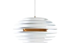 Ellipse Taklampa 50cm Vit/Mässing