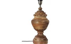 Ello Lampfot 47cm Trä/Borstad Mässing