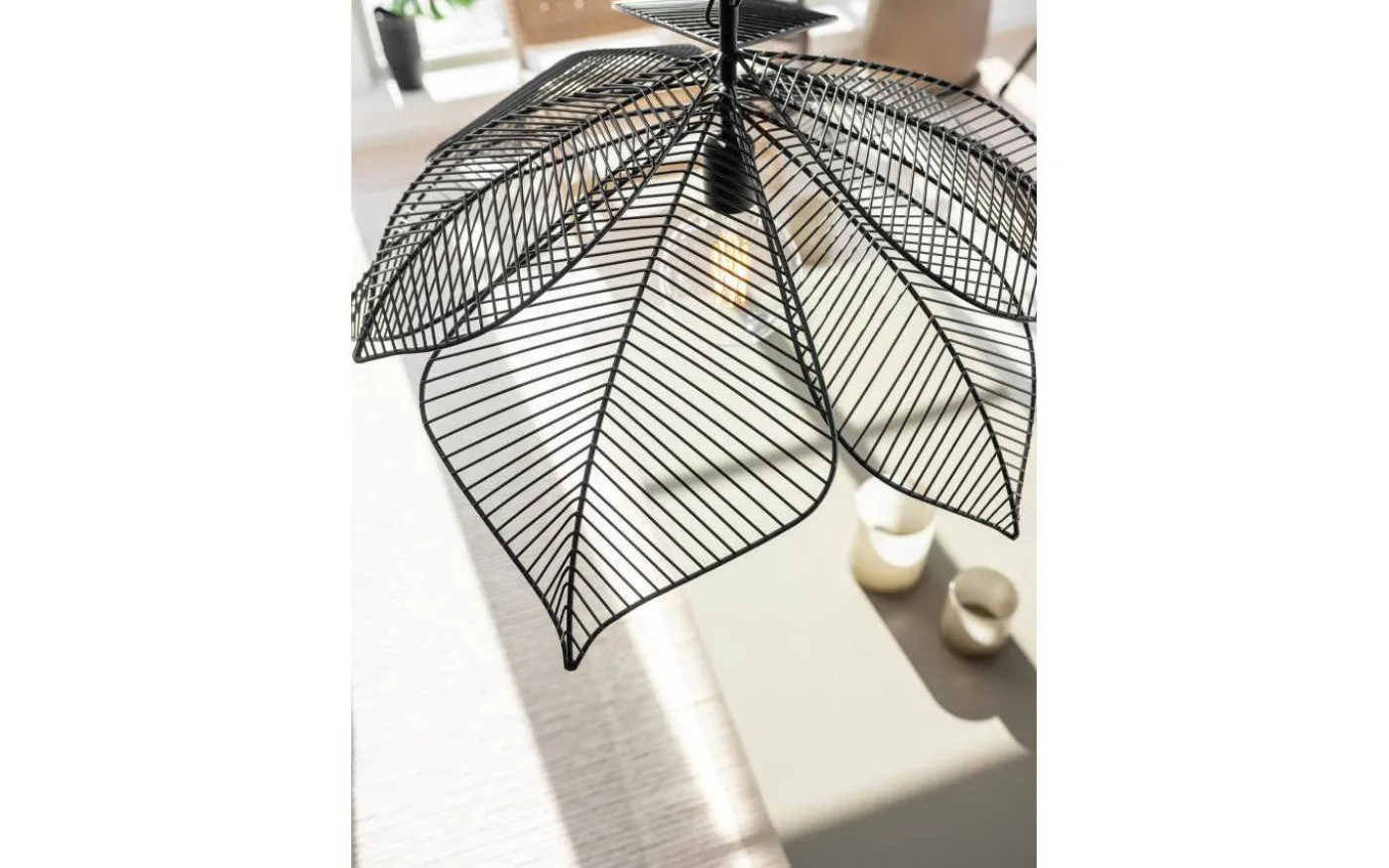 Elm Taklampa 70cm Svart