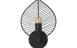 Elm Vägglampa 33cm Svart