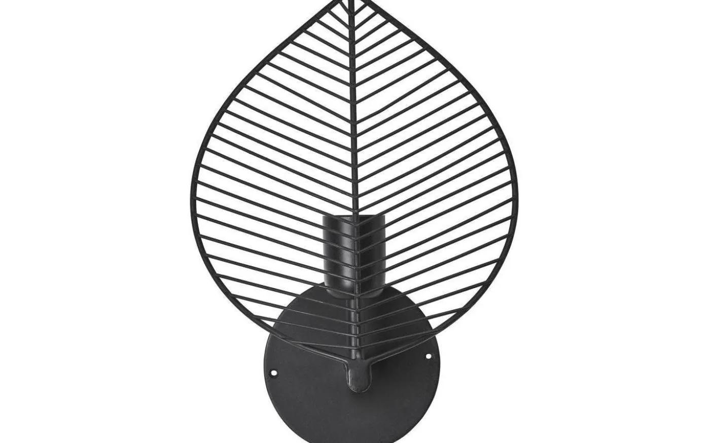 Elm Vägglampa 33cm Svart