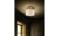 Elmau Plafond E27 naturvit