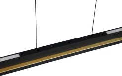 Emerson Takpendel LED matt svart/guld