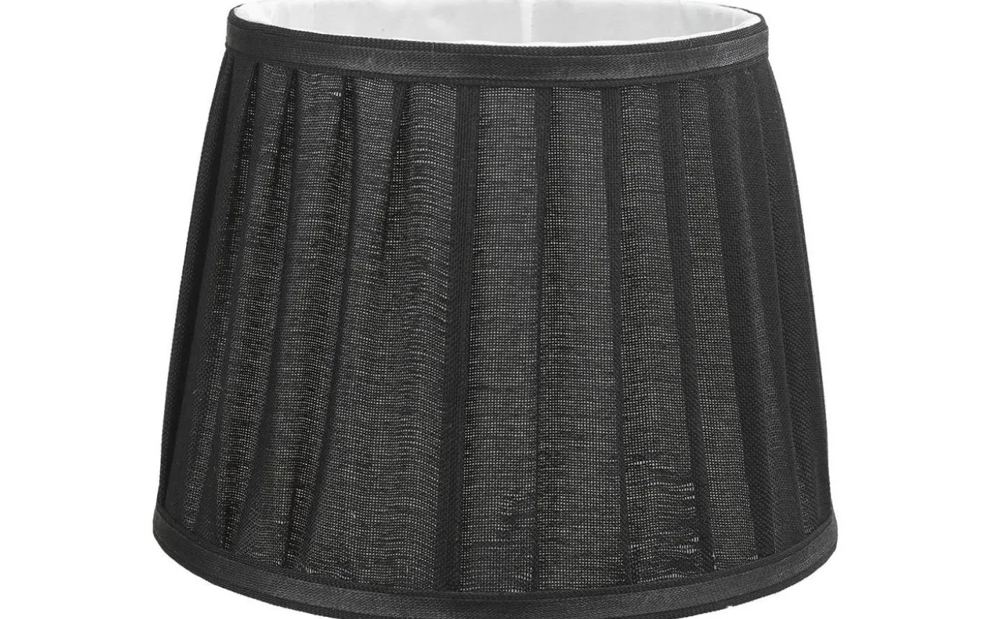 Emily Plisserad Lampskärm Ø24cm Svart