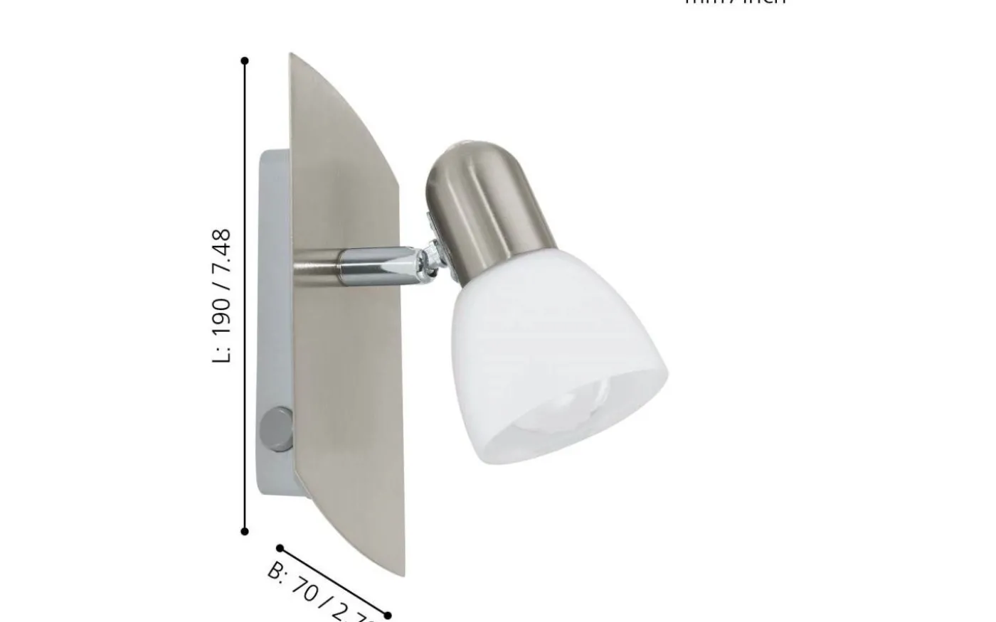 Enea Vägglampa Nickel