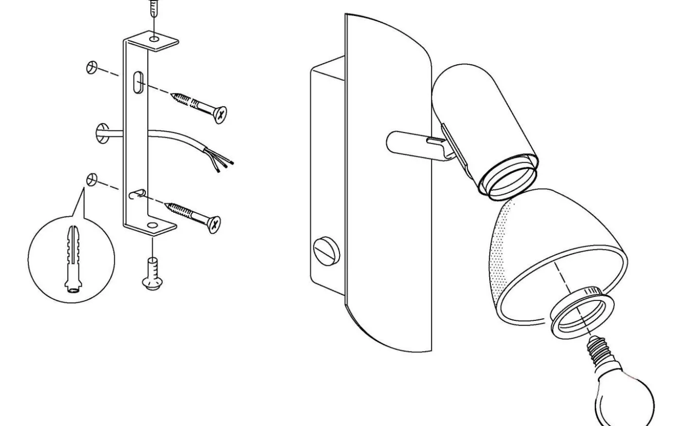 Enea Vägglampa Nickel