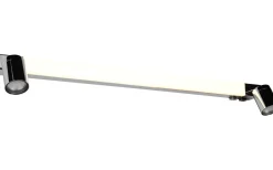 Enrico H2O LED + 2xGU10 Vägglampa 90cm krom IP44