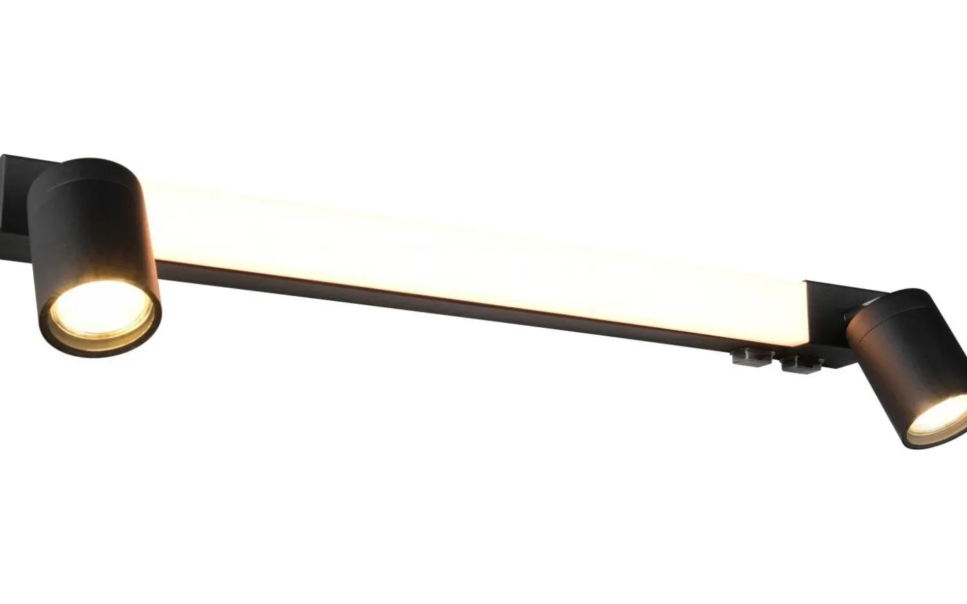 Enrico H2O LED + 2xGU10 Vägglampa 60cm mattsvart IP44