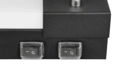 Enrico H2O LED + 2xGU10 Vägglampa 60cm mattsvart IP44