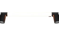 Enrico H2O LED + 2xGU10 Vägglampa 60cm mattsvart IP44