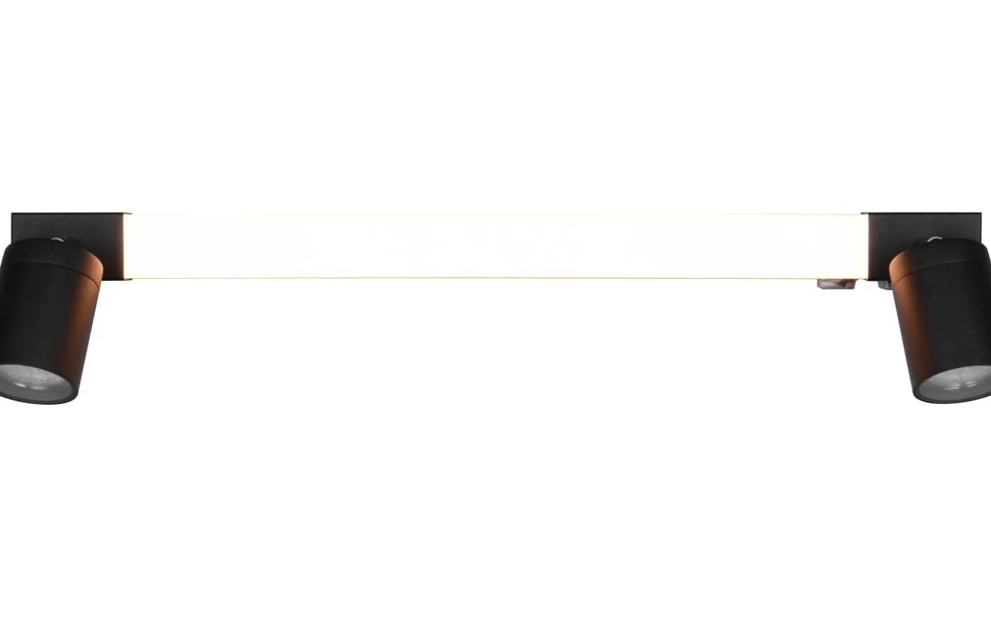 Enrico H2O LED + 2xGU10 Vägglampa 60cm mattsvart IP44