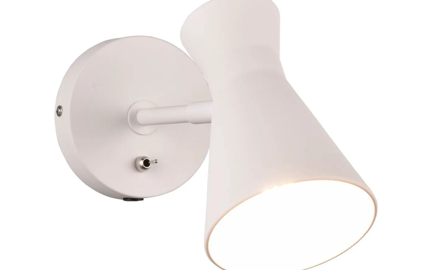 Enzo Vägglampa E27 matt vit