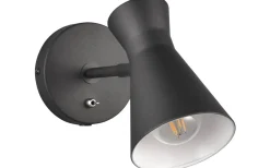 Enzo Vägglampa E27 mattsvart