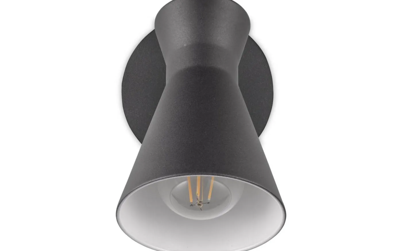 Enzo Vägglampa E27 mattsvart