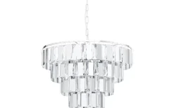 Erseka Taklampa Kristall 49cm Krom