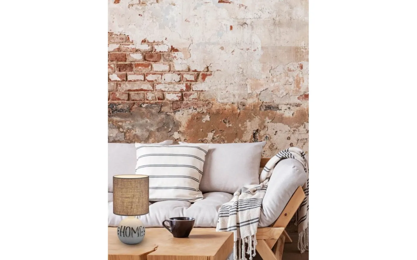 Esna Bordslampa för hemmabruk E14 vit/brun