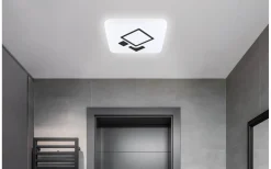 Espartaco Square Plafond 42,5cm LED 3000-6500K 17,4W med Fjärrkontroll Vit