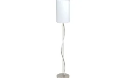 Espartal Golvlampa 149cm E27+LED 3000K 11,8W Nickel/Vit
