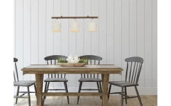 Espresso Taklampa 71cm Vit/Trä