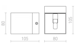 Essex Vägglampa Mattvit G9