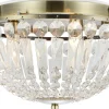 Estelle Kristallplafond 30cm Antik Mässing/MC IP44