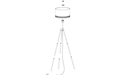 Esteperra Golvlampa 141cm Svart/Guld