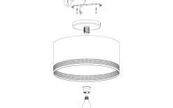 Esteperra Plafond 47,5cm Svart