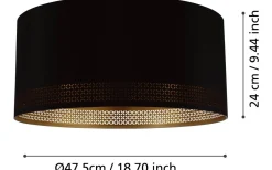 Esteperra Plafond 47,5cm Svart