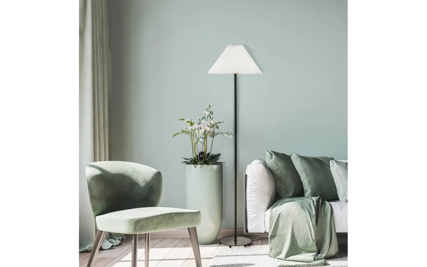 Ester Golvfot 136cm Svart