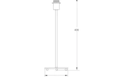 Ester Lampfot 43cm Mässing