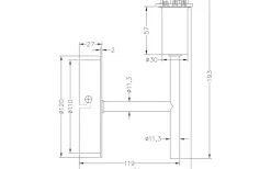 Ester Vägglampa Matt Mässing