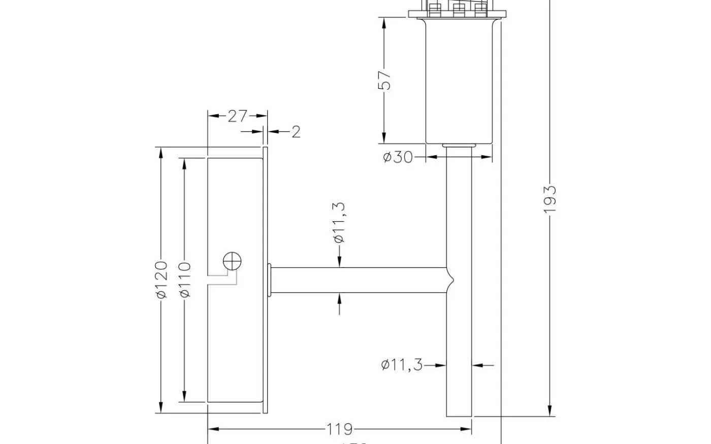 Ester Vägglampa Vit
