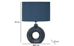 Eterna Bordslampa 43cm Blå