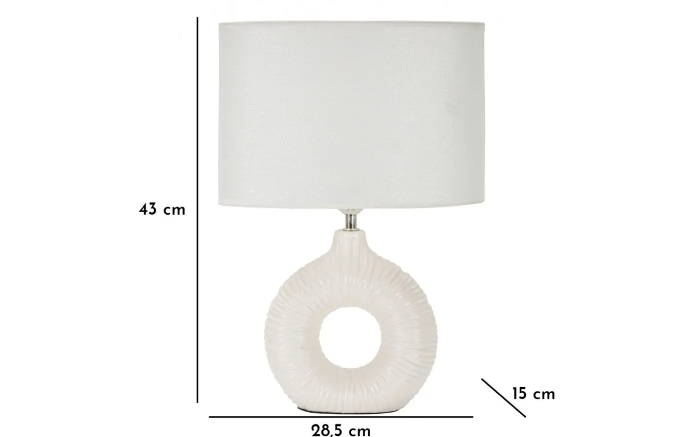 Eterna Bordslampa 43cm Vit