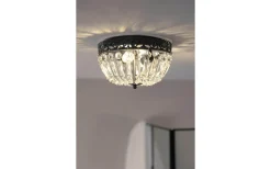 Etienne Kristallplafond 25cm 2L Svart