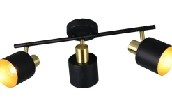 Eva Spotlight 3-delad E14 svart/guld