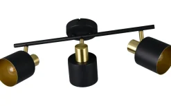 Eva Spotlight 3-delad E14 svart/guld
