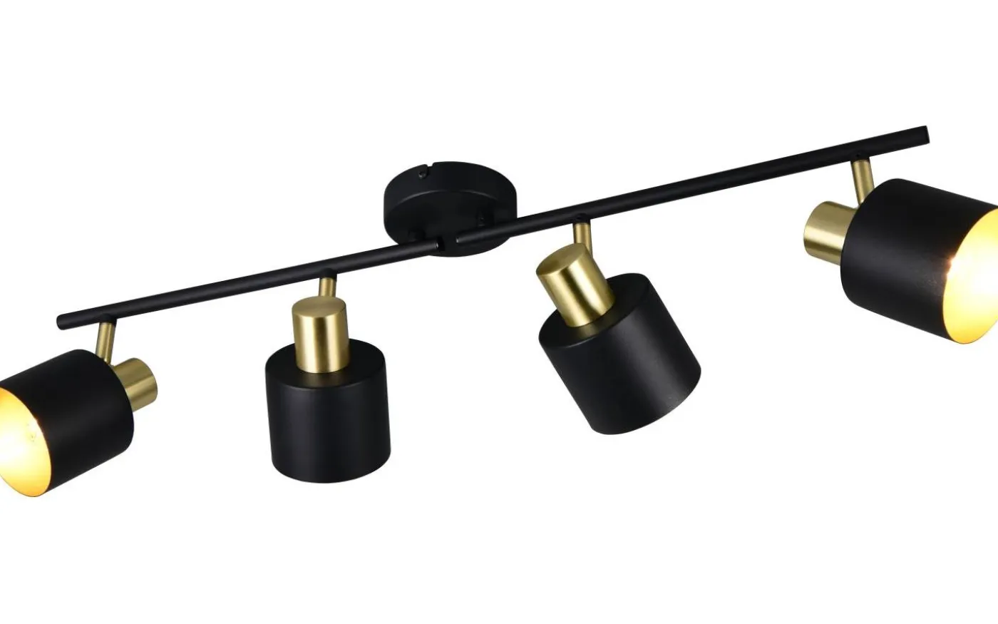 Eva Spotlight 4-delad E14 svart/guld