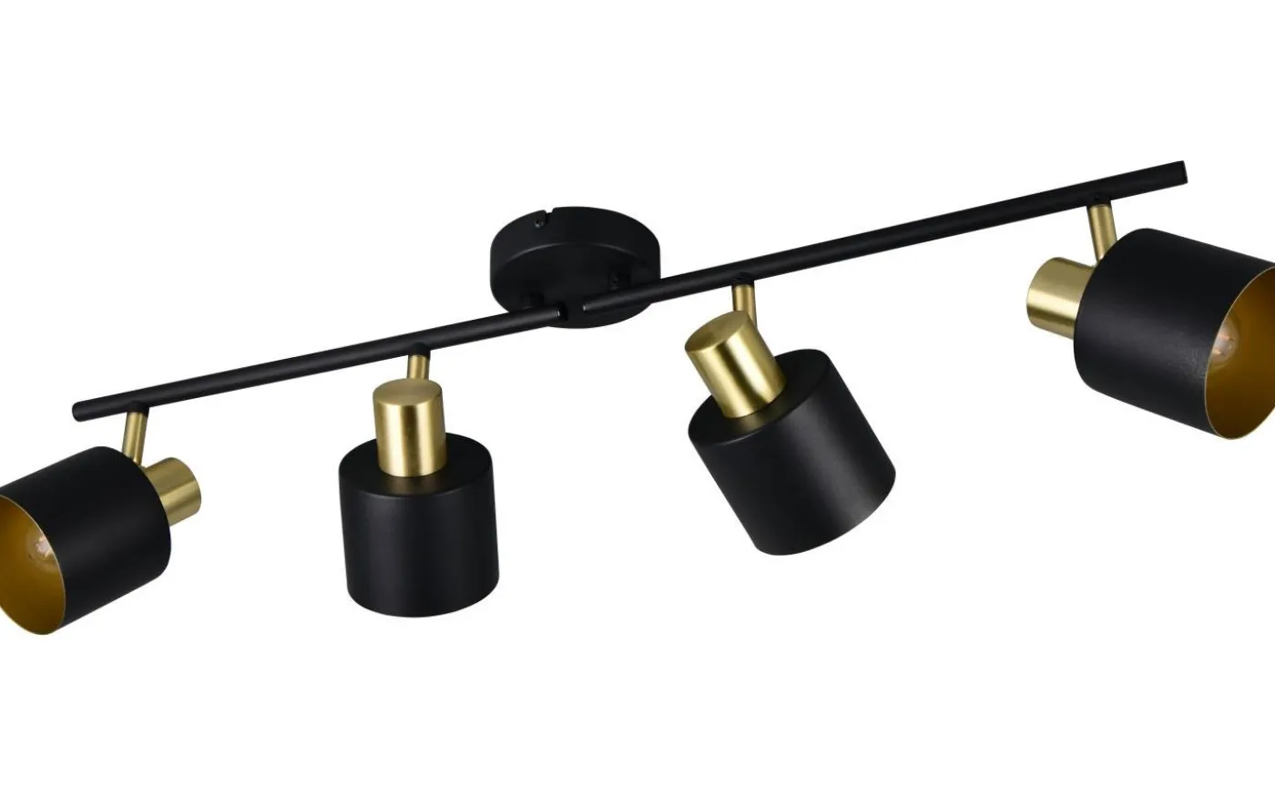 Eva Spotlight 4-delad E14 svart/guld