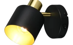 Eva Spotlight E14 svart/guld